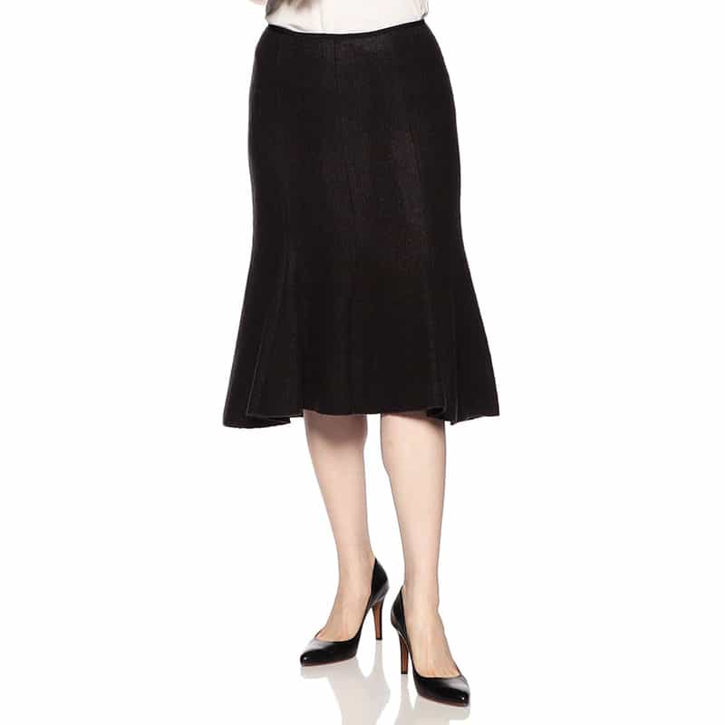 BARNEYS NEW YORK アクリルウールマーメイドスカート BLACK