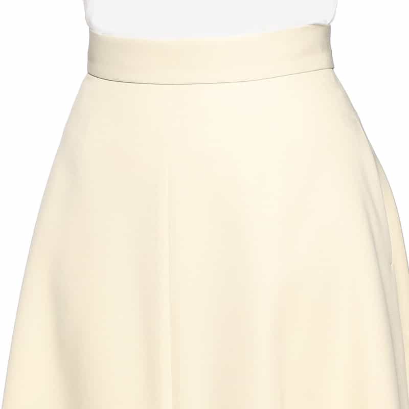 BARNEYS NEW YORK ウォッシャブルボリュームフレアロングスカート LIGHT YELLOW