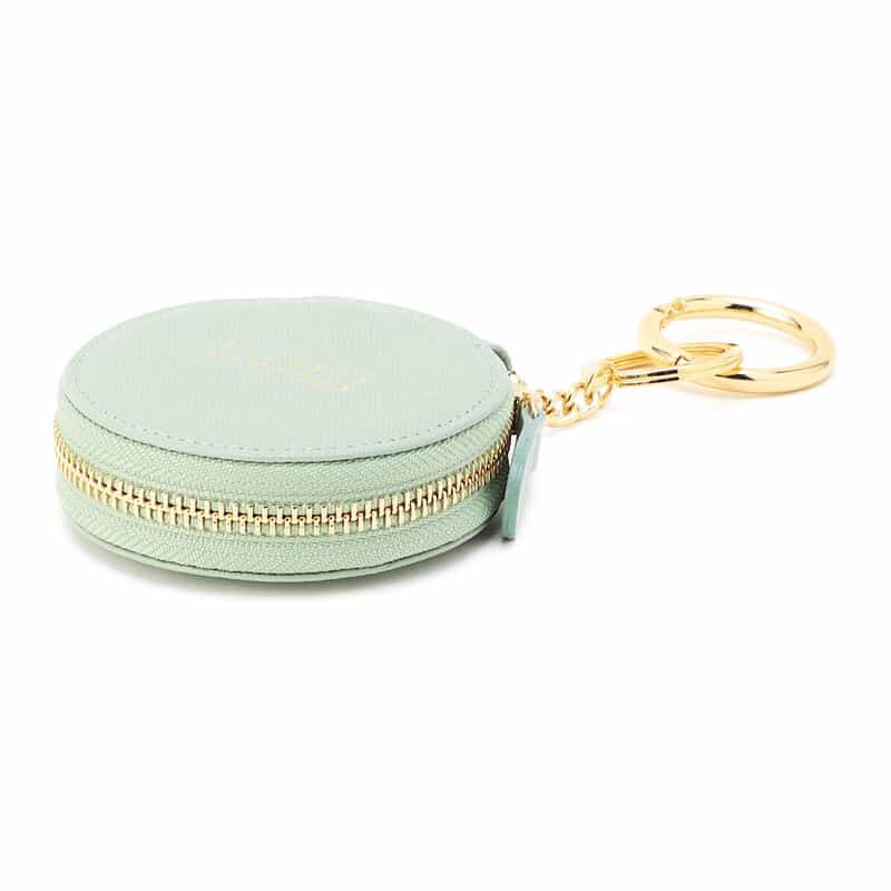 BARNEYS NEW YORK ミラー付きロゴ入りマルチケースチャーム LIGHT GREEN