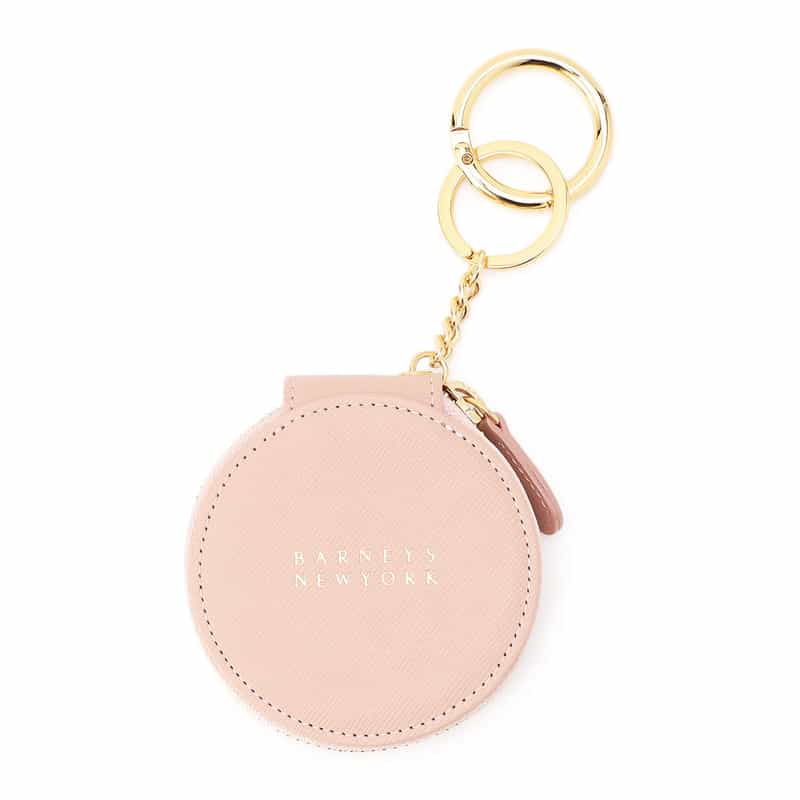 BARNEYS NEW YORK ミラー付きロゴ入りマルチケースチャーム LIGHT PINK