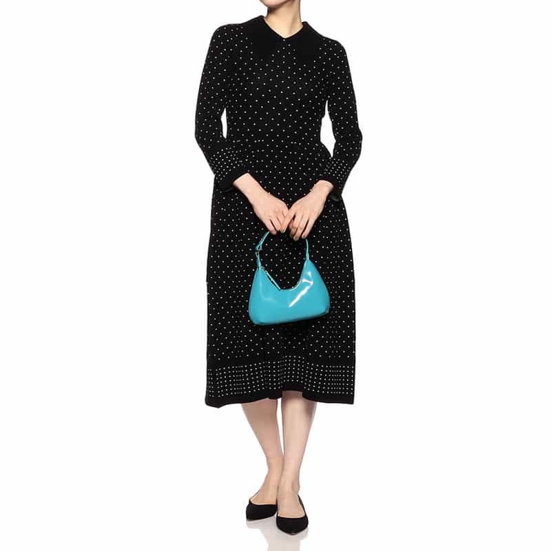 BY FAR "BABY AMBER"ハンドバッグ BLUE