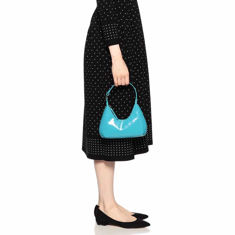 BY FAR "BABY AMBER"ハンドバッグ BLUE