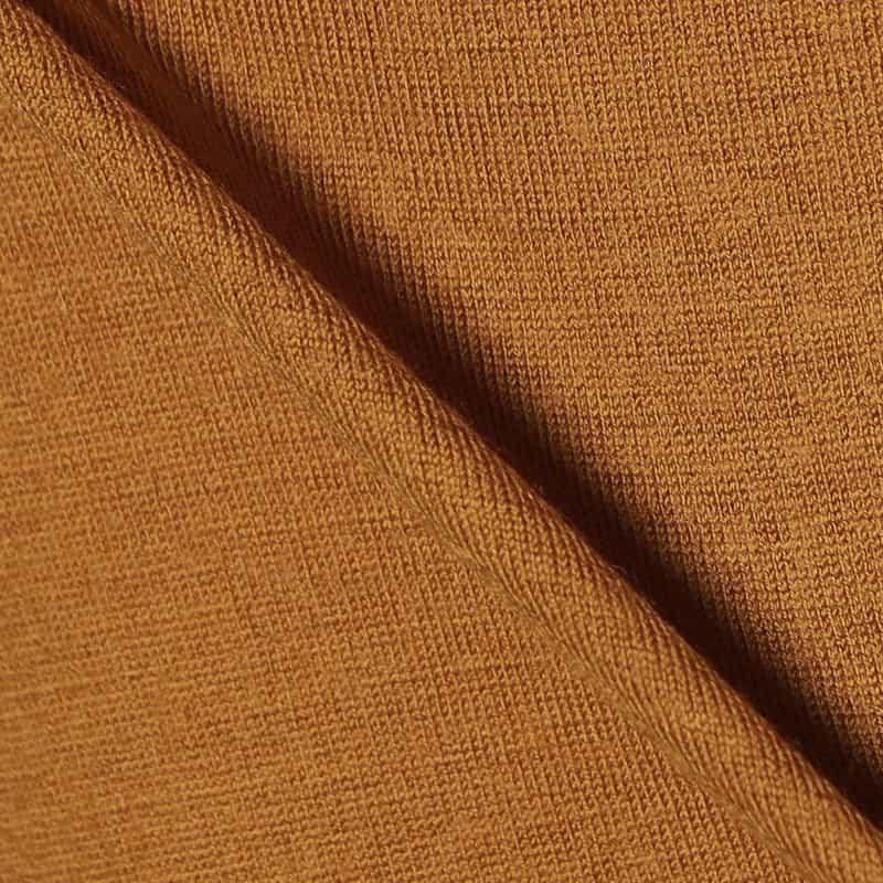 BARNEYS NEW YORK ウォッシャブルウールモックネックTシャツ MUSTARD