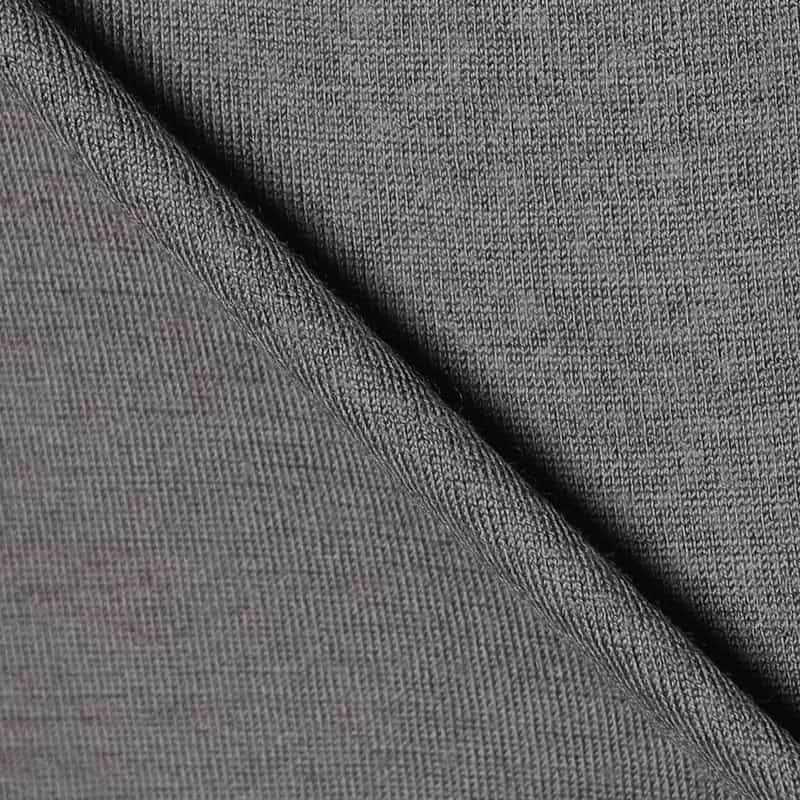 BARNEYS NEW YORK ウォッシャブルウールモックネックTシャツ GRAY