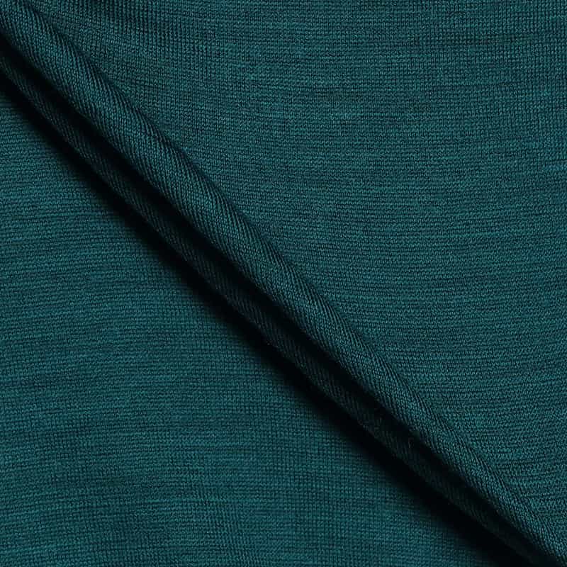 BARNEYS NEW YORK ウォッシャブルウールモックネックTシャツ GREEN