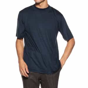 ウォッシャブルウールモックネックTシャツ