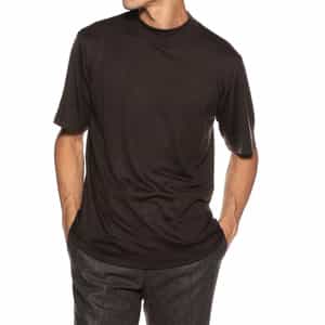 ウォッシャブルウールモックネックTシャツ