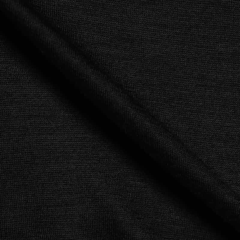 BARNEYS NEW YORK ウォッシャブルウールモックネックTシャツ BLACK