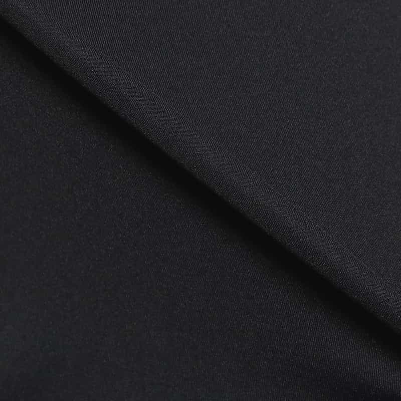 BARNEYS NEW YORK モックネックストレッチカットソー BLACK