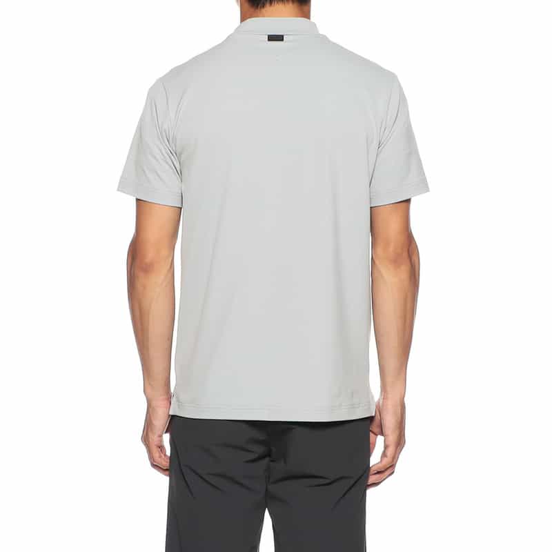 BARNEYS NEW YORK モックネックストレッチカットソー GRAY