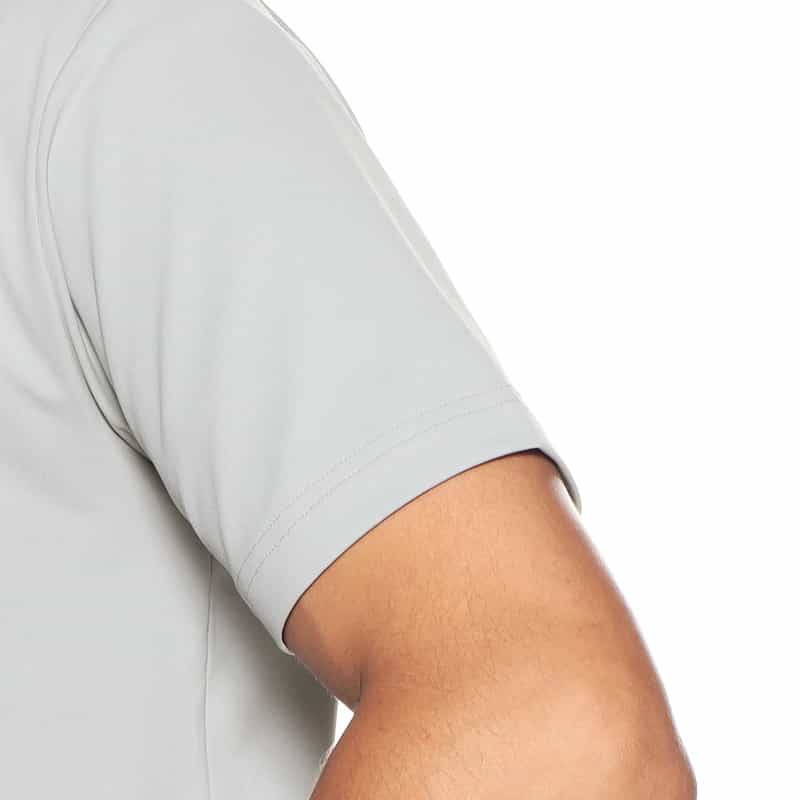 BARNEYS NEW YORK モックネックストレッチカットソー GRAY