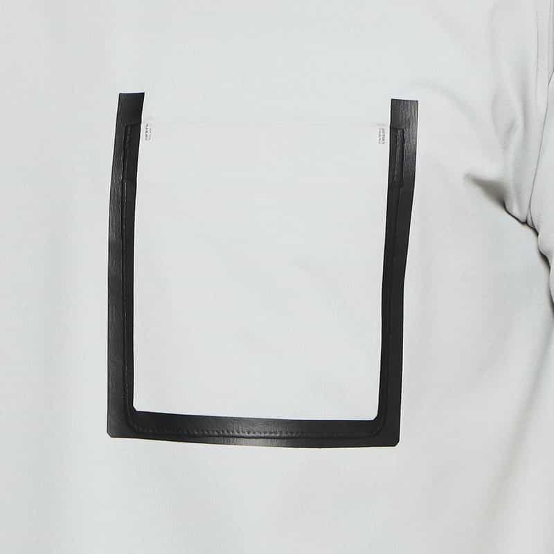 BARNEYS NEW YORK モックネックストレッチカットソー GRAY