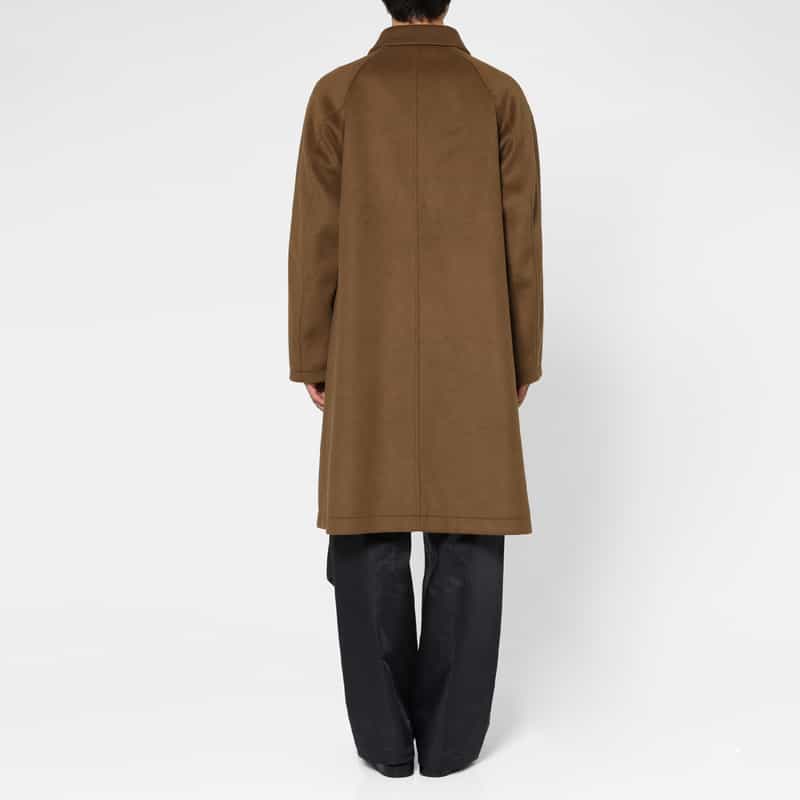BARNEYS NEW YORK オーバーフィットステンカラーコート BROWN