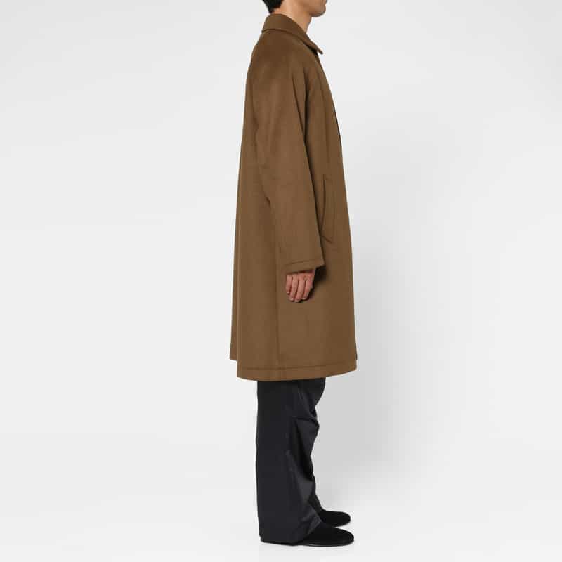BARNEYS NEW YORK オーバーフィットステンカラーコート BROWN