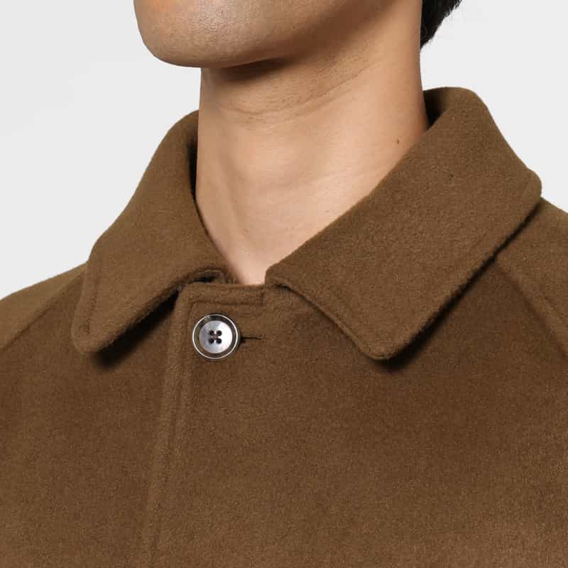 BARNEYS NEW YORK オーバーフィットステンカラーコート BROWN