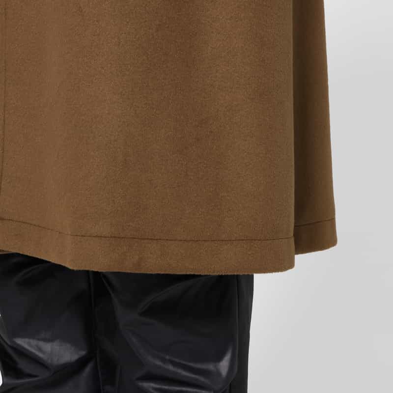 BARNEYS NEW YORK オーバーフィットステンカラーコート BROWN