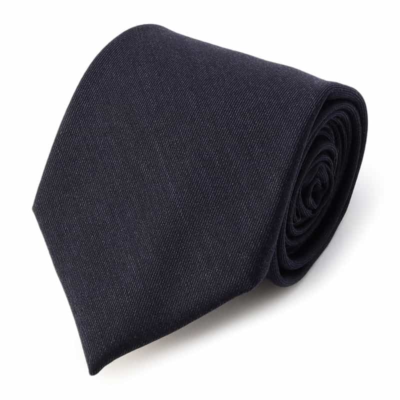 BARNEYS NEW YORK ソリッドタイ NAVY
