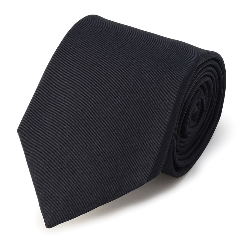 BARNEYS NEW YORK ソリッドタイ NAVY