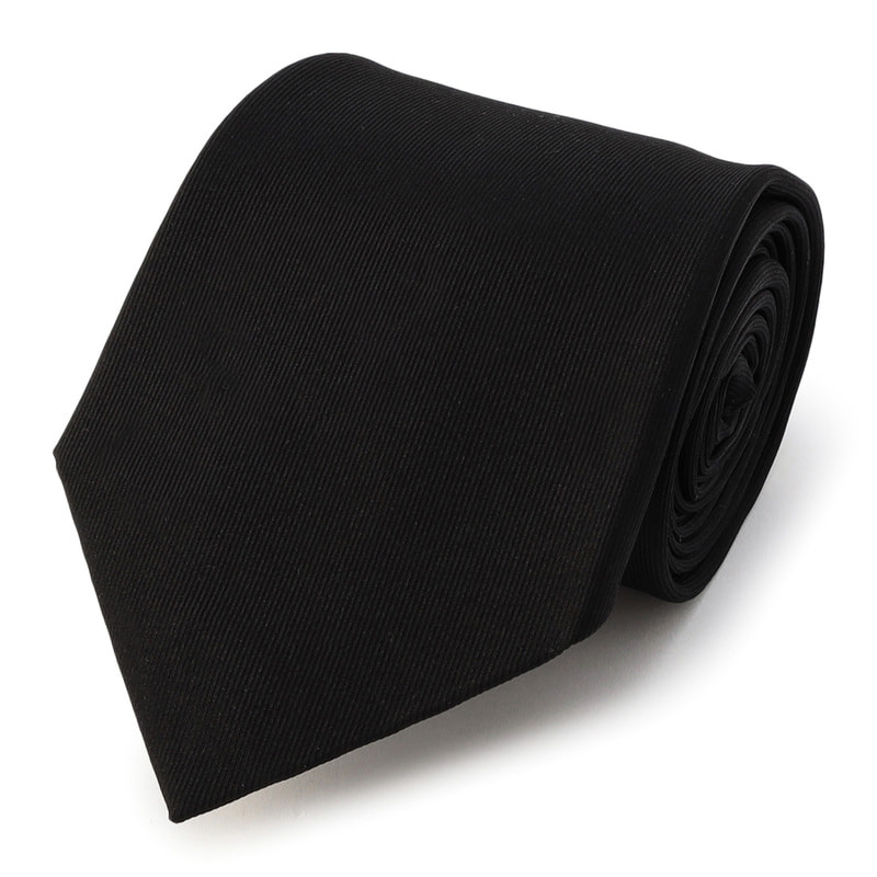 BARNEYS NEW YORK ソリッドタイ BLACK