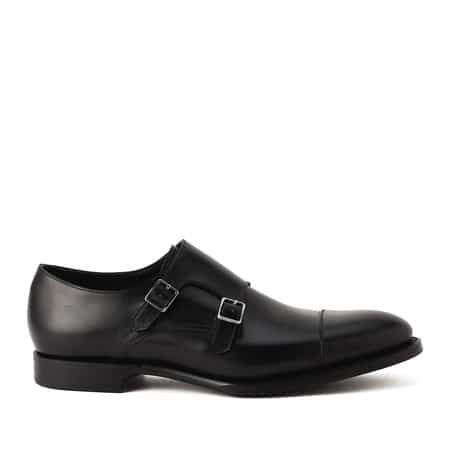 【美品】BARNEYS NEWYORK 26 ダブルモンク　ストレートチップ 黒 イタリア製 90s BARNEYS NEWYORK ダブルモンクストラップ - メルカリ