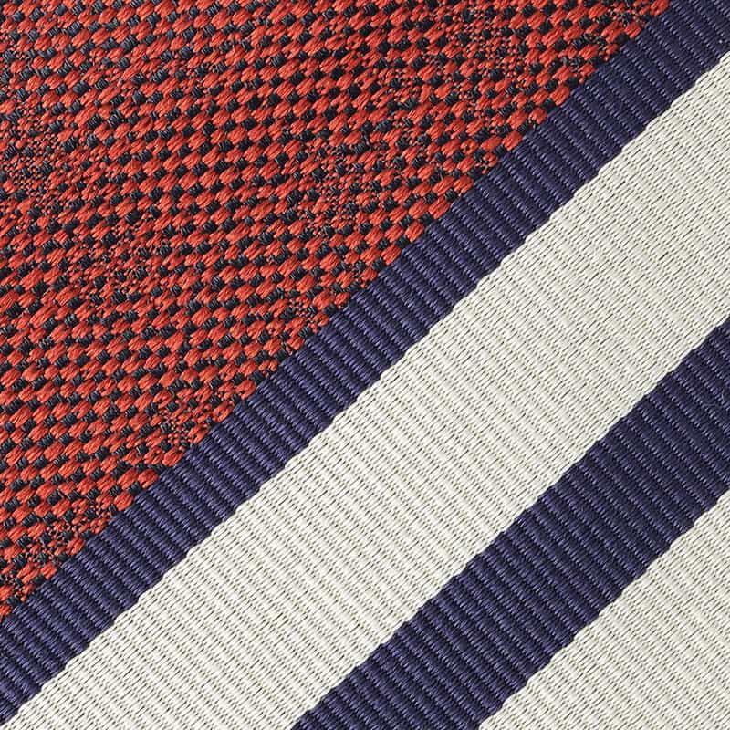 SEAWARD＆STEARN ストライプ柄タイ ORANGE