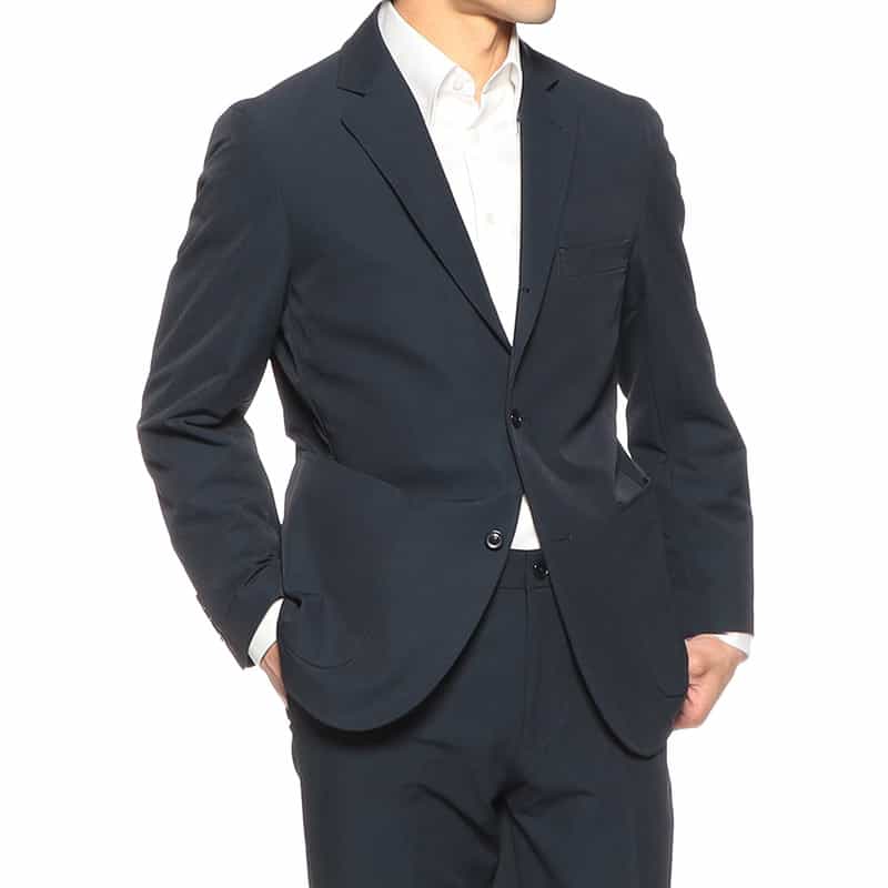 BARNEYS NEW YORK セットアップナイロンストレッチジャケット NAVY