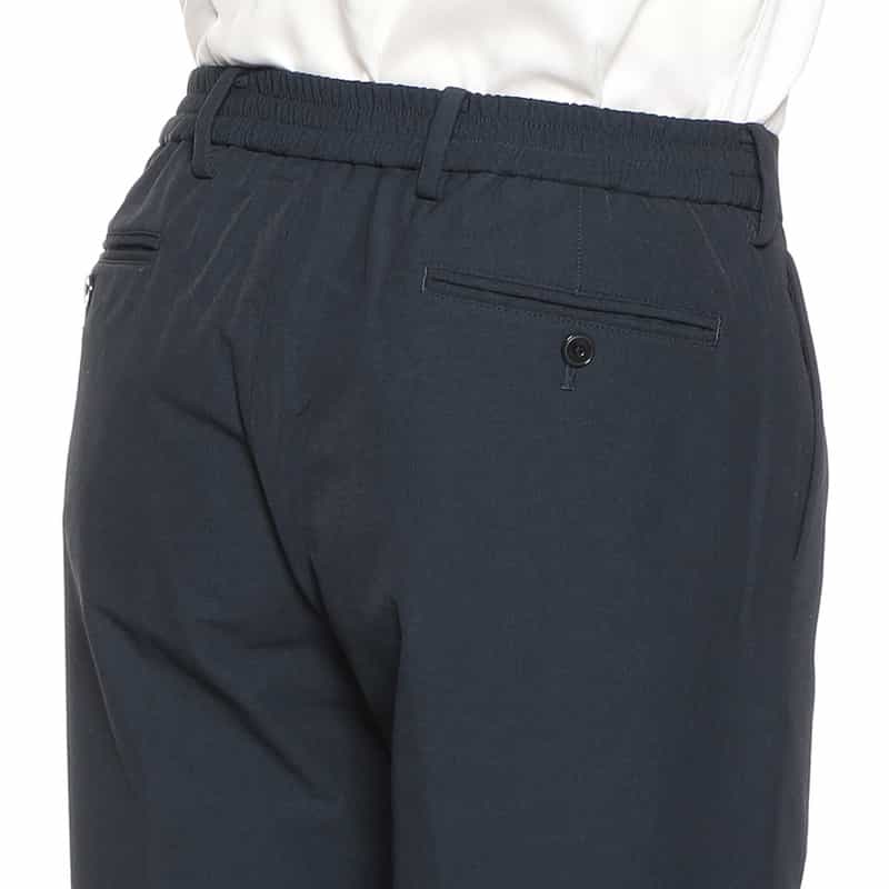 BARNEYS NEW YORK セットアップナイロンストレッチイージーパンツ NAVY