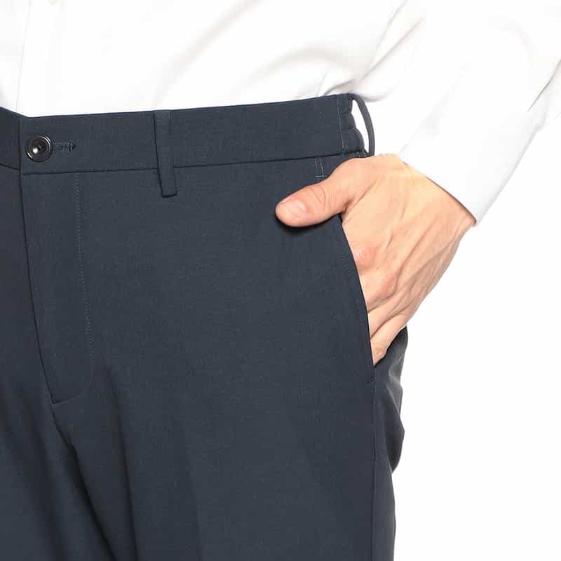 BARNEYS NEW YORK セットアップナイロンストレッチイージーパンツ NAVY