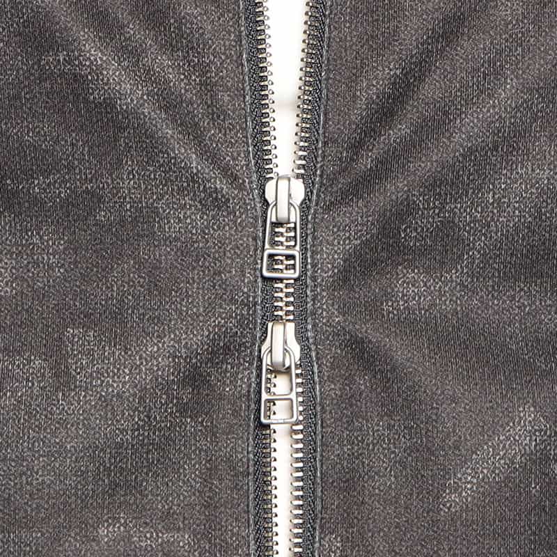 BARNEYS NEW YORK カモフラージュ柄シングルライダースジャケット GRAY