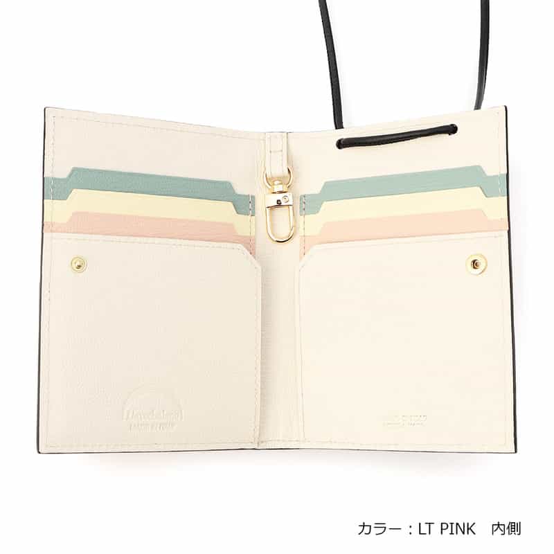 L’ARCOBALENO 限定バイカラーショルダーウォレット LIGHT PINK