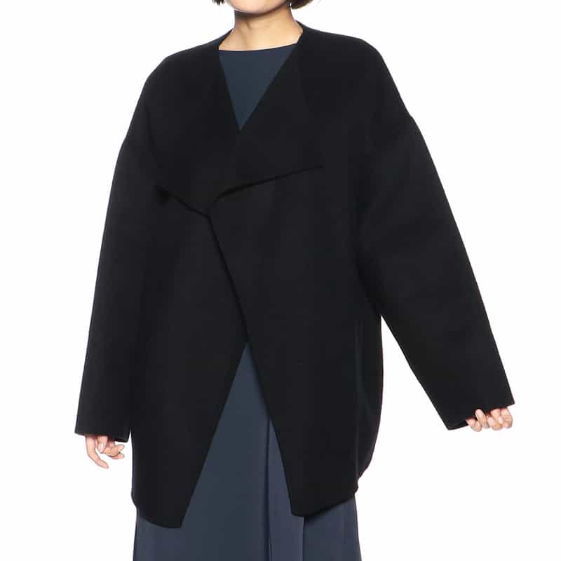 BARNEYS NEW YORK ショートリバーコート BLACK