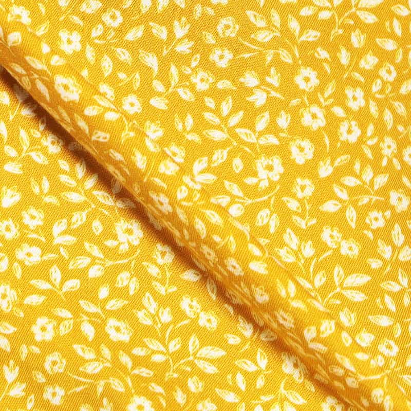 FINAMORE フラワープリントシャツ YELLOW
