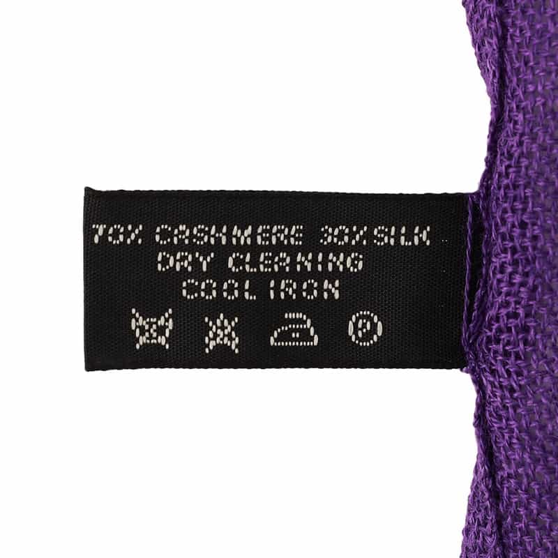 ARIANNA カシミヤ×シルク ポケットチーフ PURPLE