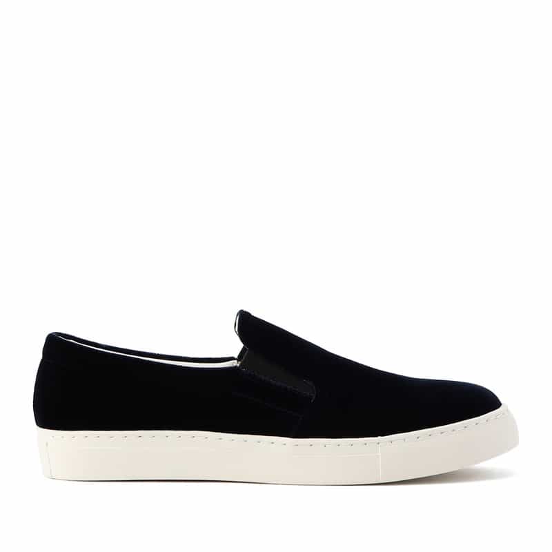 BARNEYS NEW YORK スリップオンスニーカー NAVY