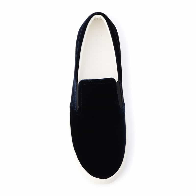 BARNEYS NEW YORK スリップオンスニーカー NAVY
