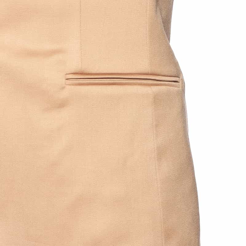 BARNEYS NEW YORK セットアップシャイニーノーカラージャケット BEIGE