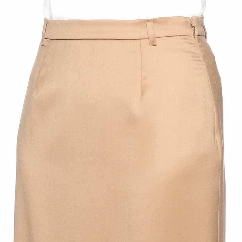 BARNEYS NEW YORK セットアップシャイニーストレッチIラインスカート BEIGE