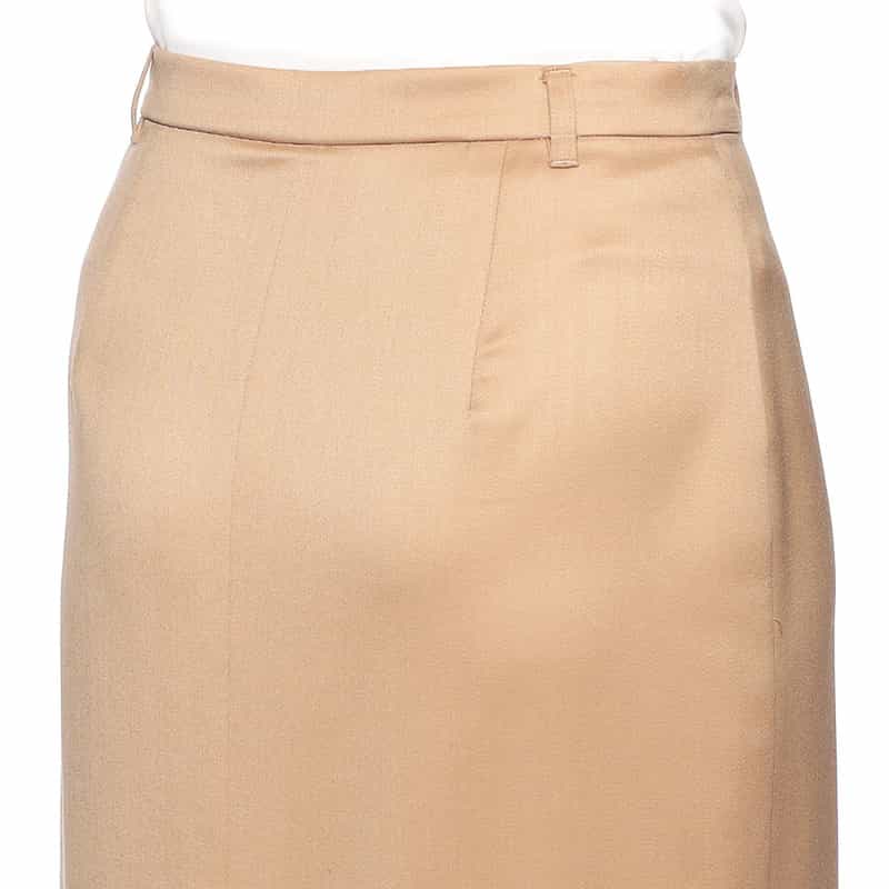 BARNEYS NEW YORK セットアップシャイニーストレッチIラインスカート BEIGE
