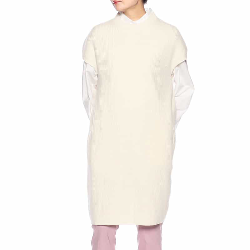 BARNEYS NEW YORK ニットサックドレス IVORY