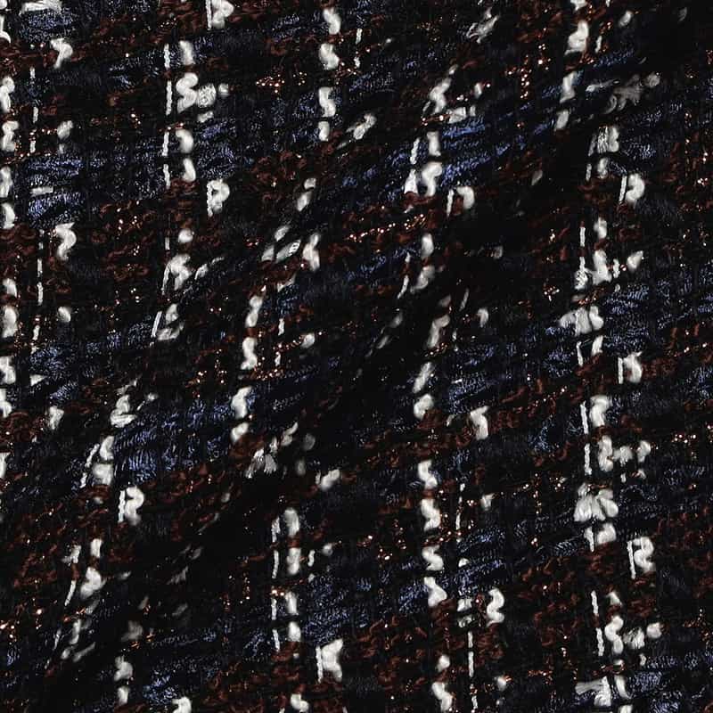 BARNEYS NEW YORK ツィードラップスカート NAVY