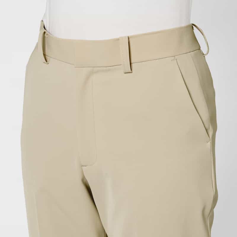 BARNEYS NEW YORK ダブルクロス素材テーパードパンツ BEIGE