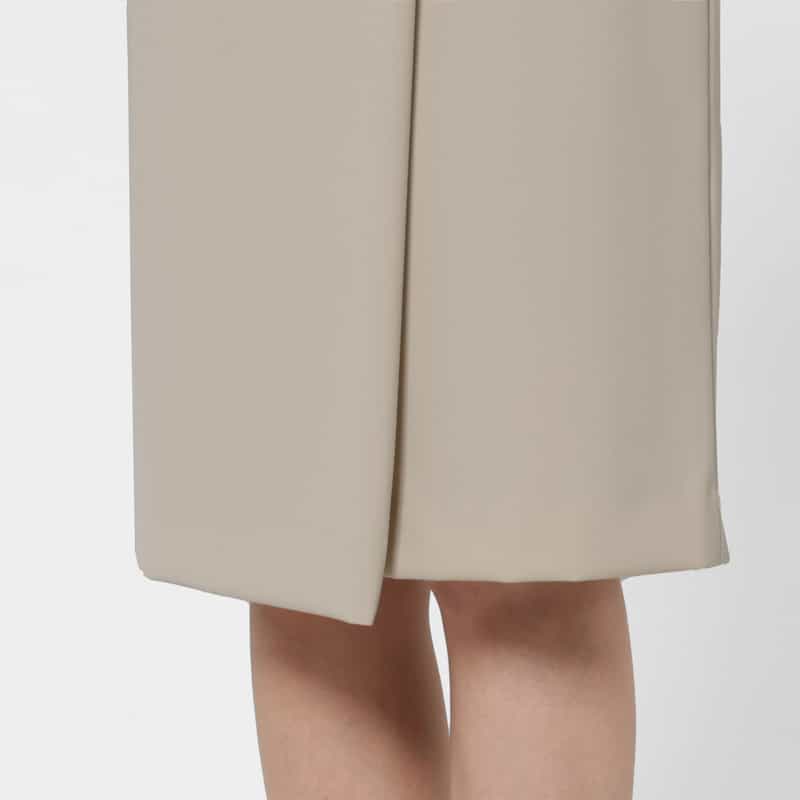 BARNEYS NEW YORK ダブルクロス素材 ラップデザインスカート BEIGE