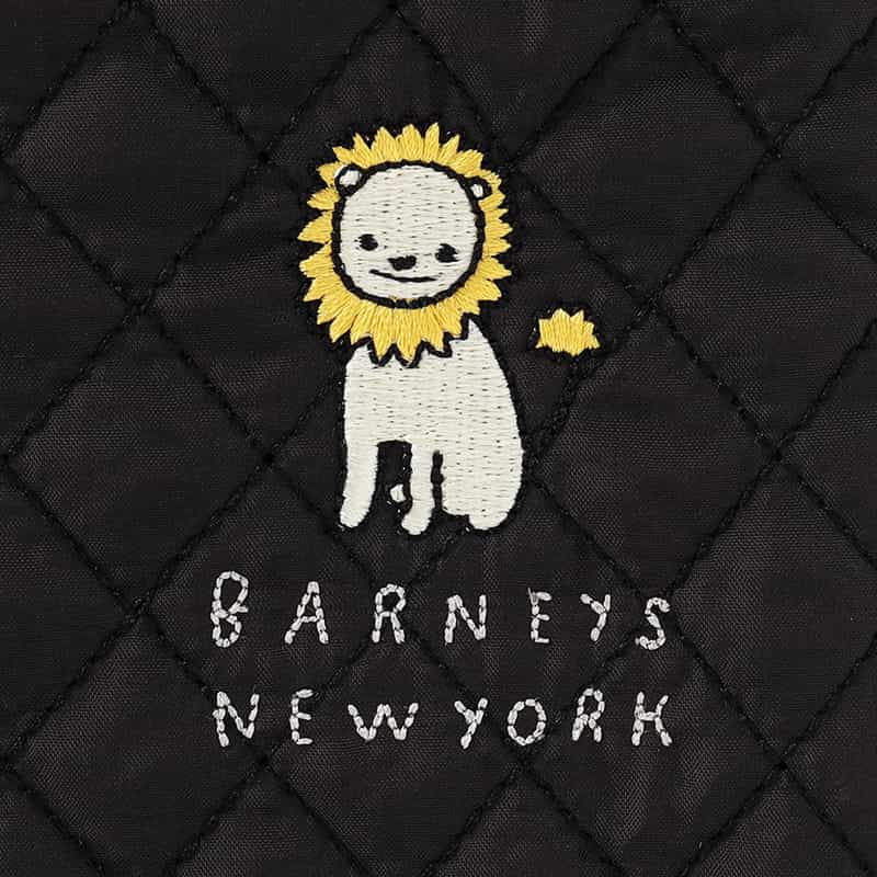 BARNEYS NEW YORK ライオンキルティングポーチ BLACK