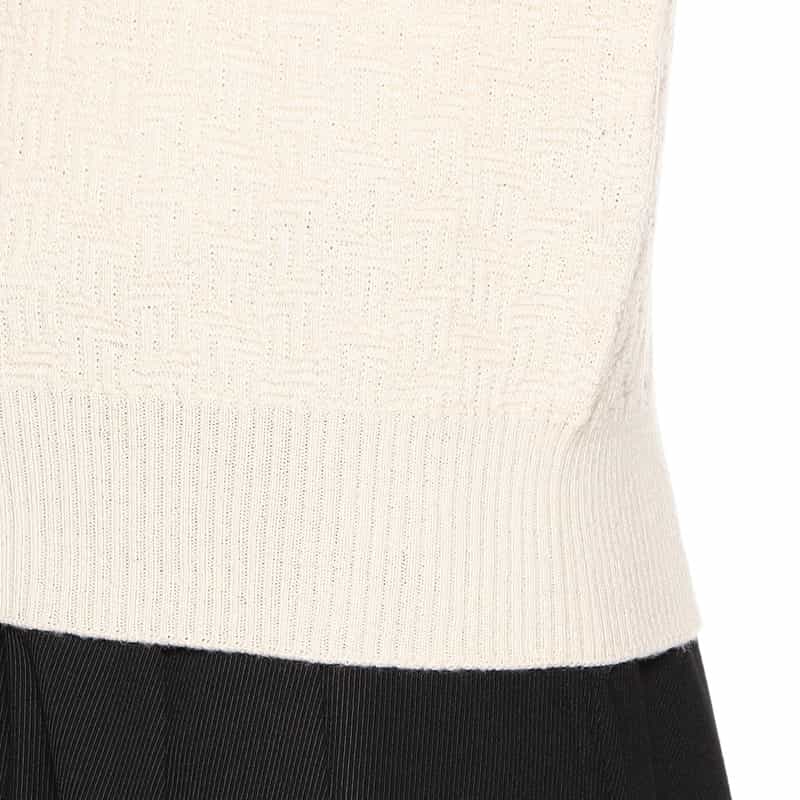 DRUMOHR クルーネックニットプルオーバー WHITE
