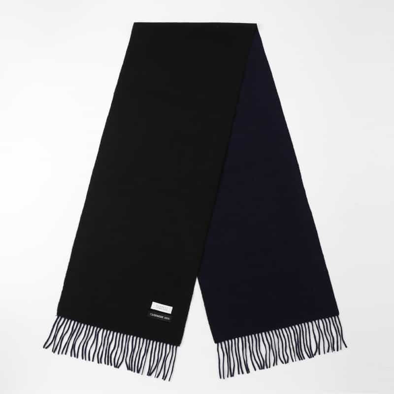 BARNEYS NEW YORK カシミヤ100％スカーフ（30×164） BLACK