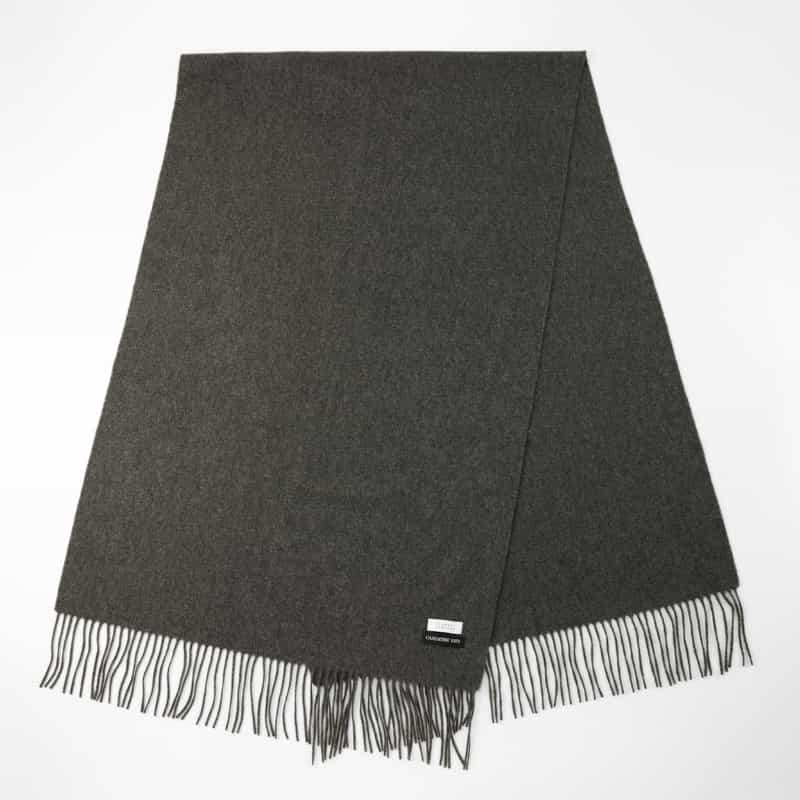 BARNEYS NEW YORK カシミヤ100％スカーフ（60×180） DARK GRAY