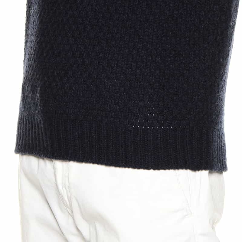 MAURO OTTAVIANI ネイティブ柄クルーネックニットプルオーバー NAVY