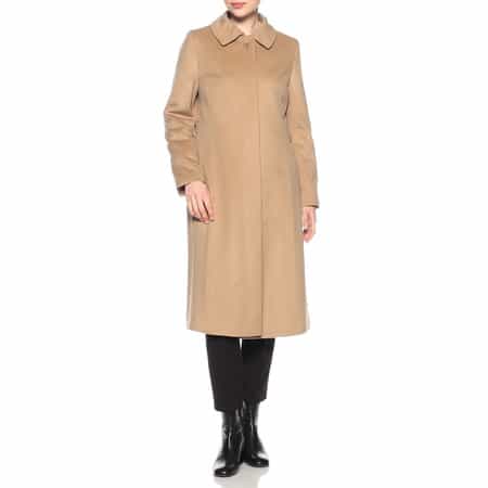 ファー襟付きカシミヤステンカラーコート（2184357）｜BARNEYS