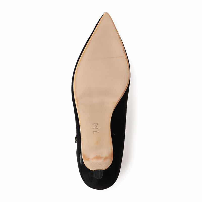 BARNEYS NEW YORK スエードメアリージェーンパンプス BLACK