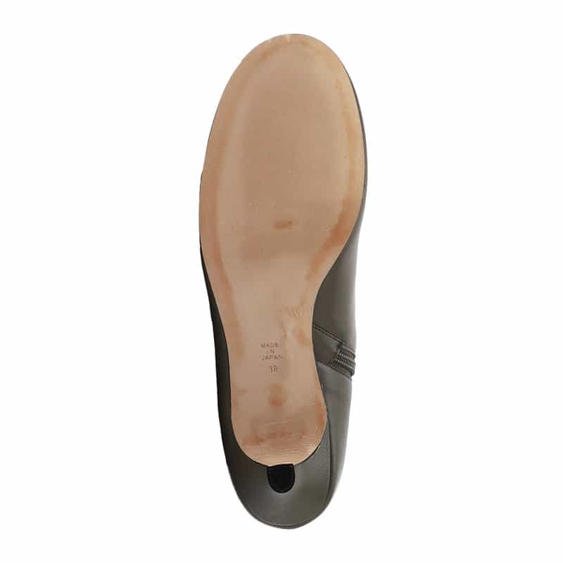 BARNEYS NEW YORK ピンヒールショートブーツ KHAKI